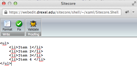 list code